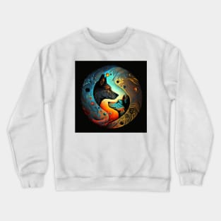 Yin Yang dogs Crewneck Sweatshirt